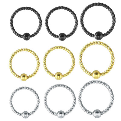 极速Titanium Bead Nose Piercing Body Jewelry Part Nose Hoop