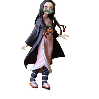 极速Demon Slayer PVC Action Figures Tanjirou Nezuko Anime Ki
