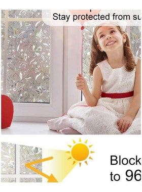 LCKYYJ Privacy Window Film 3D Static Decoration Self Adhesiv
