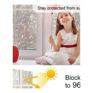 LCKYYJ Privacy Window Film 3D Static Decoration Self Adhesiv