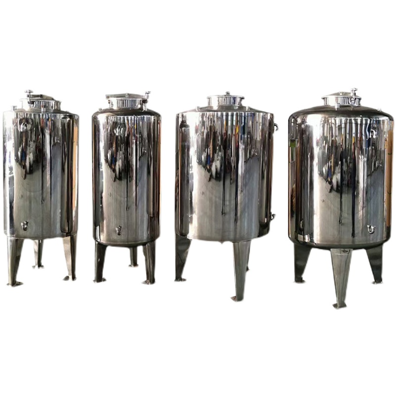 厂家直销可加装食品卫生级不锈钢水箱工业立式圆柱形水处理储水罐