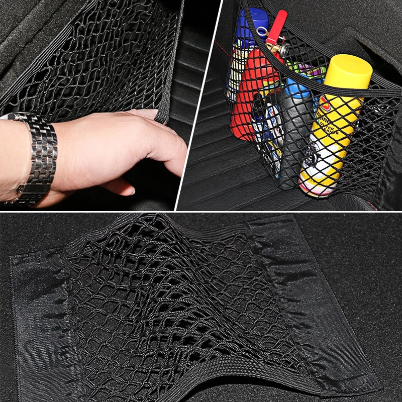 Car Back Rear Mesh Trunk Seat Elastic String Net Magic Stick