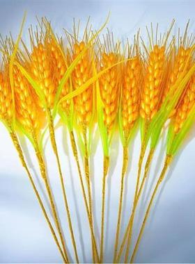 金色麦穗大麦成品花束新年客厅摆放招财花10根(不含花瓶)
