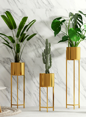 样板房摆件客厅新中式花插轻奢家居装饰落地摆设样板间装饰品