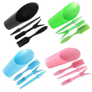 极速4Pcs Garden Planter Kit DIY Sowing Shovel Scoop Bucket