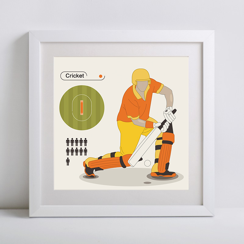 【运动人物】球场板球足球篮球网球排球装饰挂画体育馆学校有框