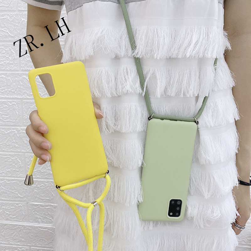 Strap Cord Chain Case For Samsung Galaxy A41 A51 A71 A50 A70