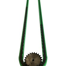 聚乙烯链条导轨定制T型单排双排指向件12A08b16A链条耐磨条导轨槽