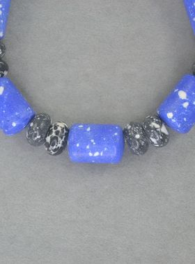 IC 蓝色系石头 弹力 手錬