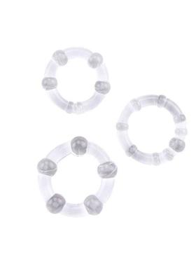 3 Pcs/Pack  Male Flexible Stay Donuts Cock Rings Silicone Ti