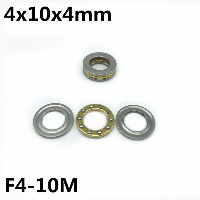 10Pcs F4-10M 4x10x4 mm Axial Ball Thrust Bearing plane thrus