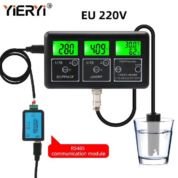 RS485 Communication Multi-function Water Quality Tester