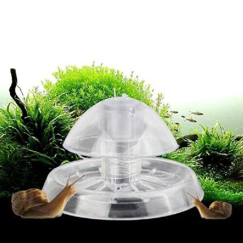 好货Aquarium Fish Tank Plastic Decoration Clear Snail Trap