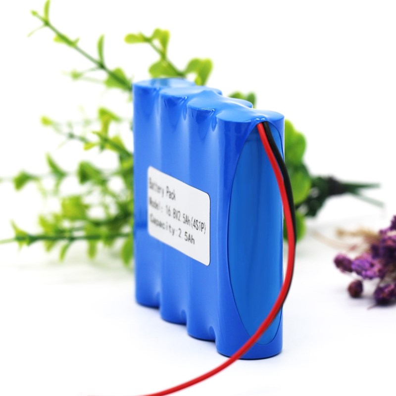 4S1P 14.8V/16.8V 2500mAh 18650 Li-iom Battery Pack with 5A B