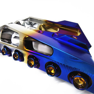 台湾YAMAHA烧钛飞旋脚踏FORCE155劲战三四代目脚蹬螺丝电动车机车