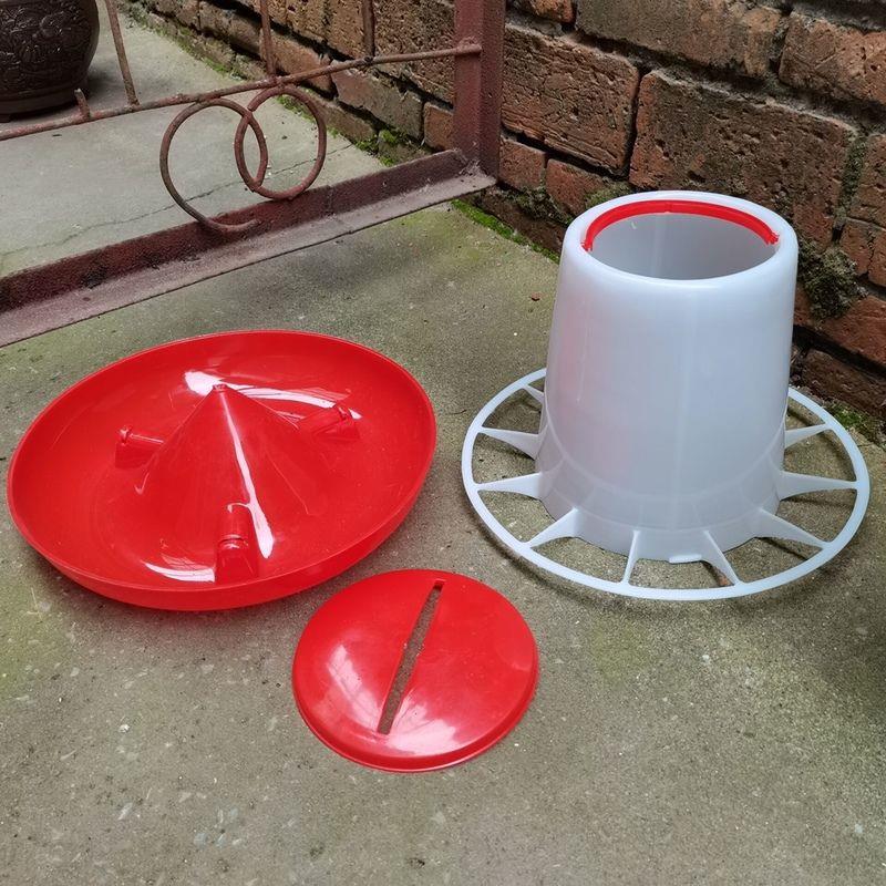 鸡饲料桶鸡食槽雏鸡喂食器鸡鸭鹅饮水器鸡食桶饮水壶喂鸡神器包邮