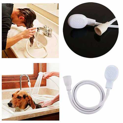 好货12 M Dog Pet Bath Shower Head Pet Bath Hose Sink Spray