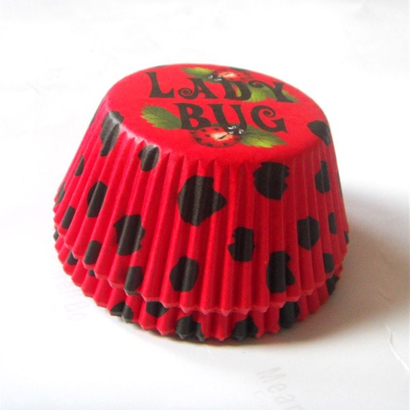100Pcs Cute blue Dinosaur lady bug bee cupcake liner baking