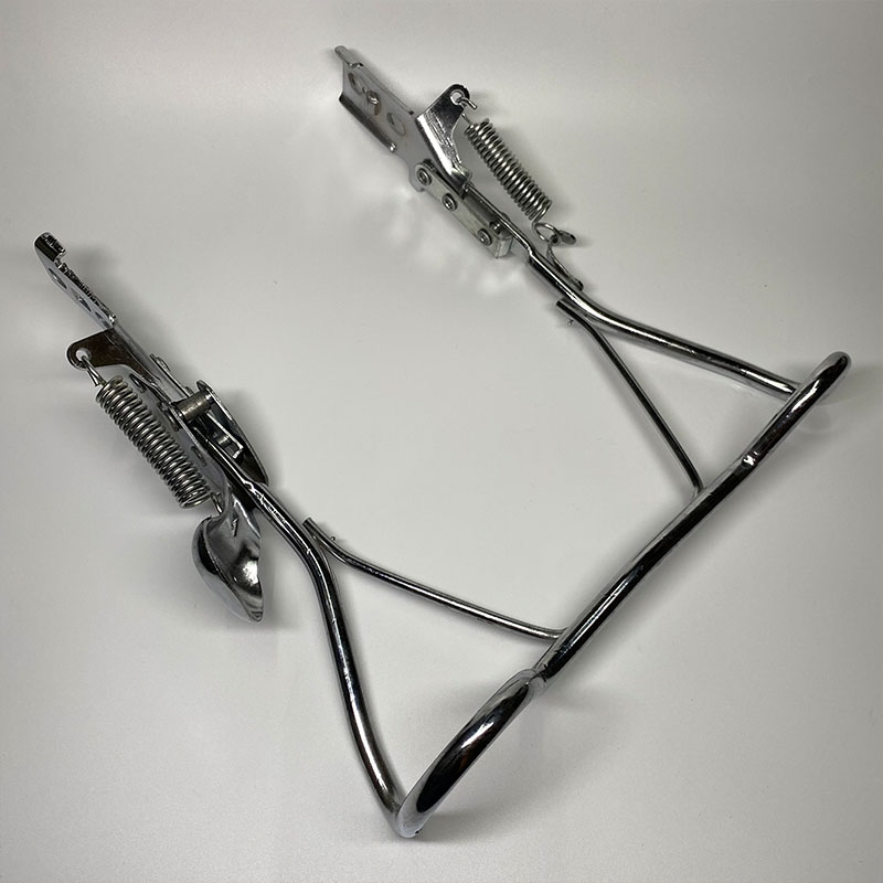 电动车后脚撑电瓶车脚架14寸后支架后踢双孔车梯停车架配件爱玛16