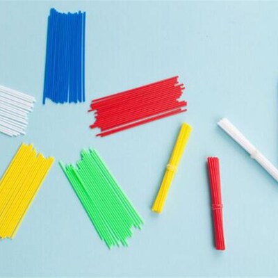 极速100pcs Colorful Plastic Counting Sticks Mathematics Mont