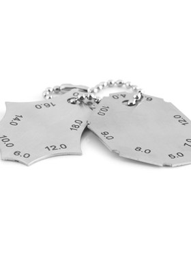 Stainless Steel Cam Welding Gauge Throat Depth Length Protra