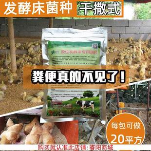 鸡舍菌种畜牧用阳台垫料无臭养鸭鹌鹑养殖场鸡床发粉干撒式