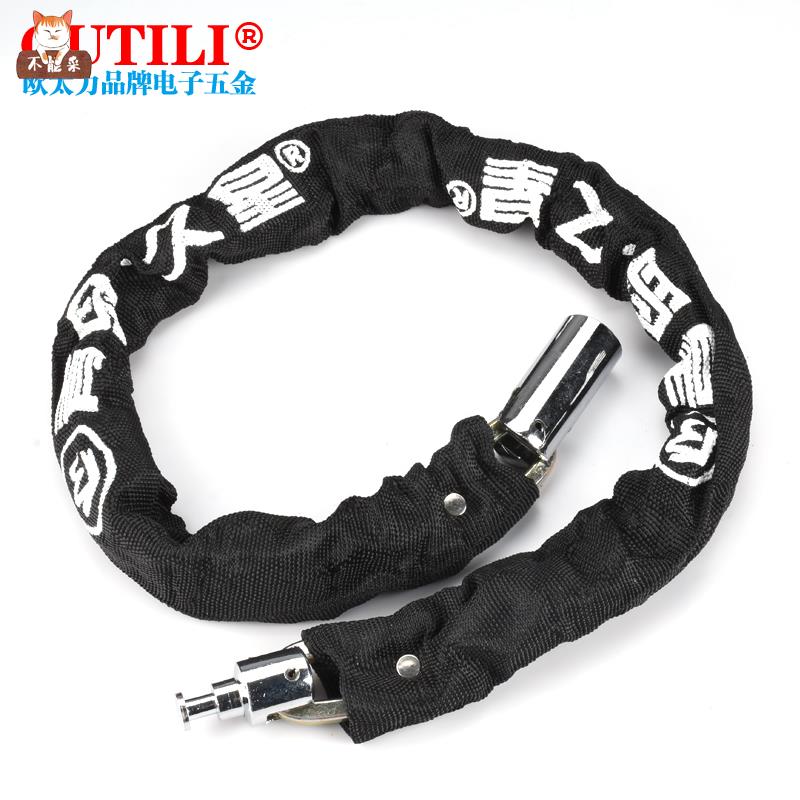 锁链链条锁铁链子钥匙锁自行车安全加长连锁软锁门锁铁门大门门链