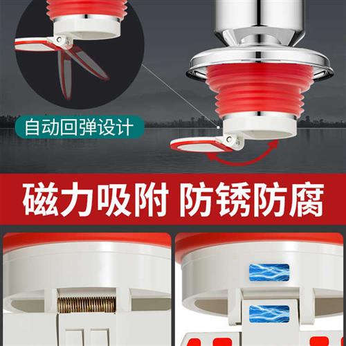 下水管防返臭神器防臭密封塞厨房洗手池50管下水管道倒灌堵口器