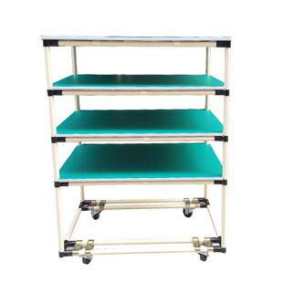 厂家精益管周转车小推车生产车间流水线小推车精益管老化架防静电