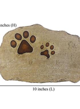 欧美风树脂工艺品方形小狗宠物墓碑爱犬纪念碑摆件厂家