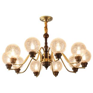 客厅吊灯法式中古风餐厅大厅主灯复古浪漫美式高级感氛围卧室灯具