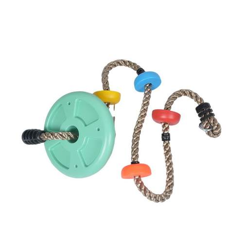 粉色大小圆盘秋千儿童锻炼室内户外秋千攀爬悬挂秋千（送配件）