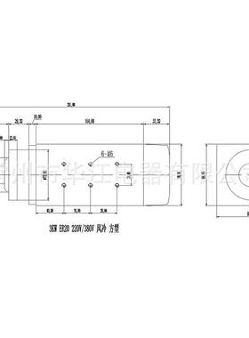 华江电主轴厂家直销4.5KWER25方型风冷带边电主轴
