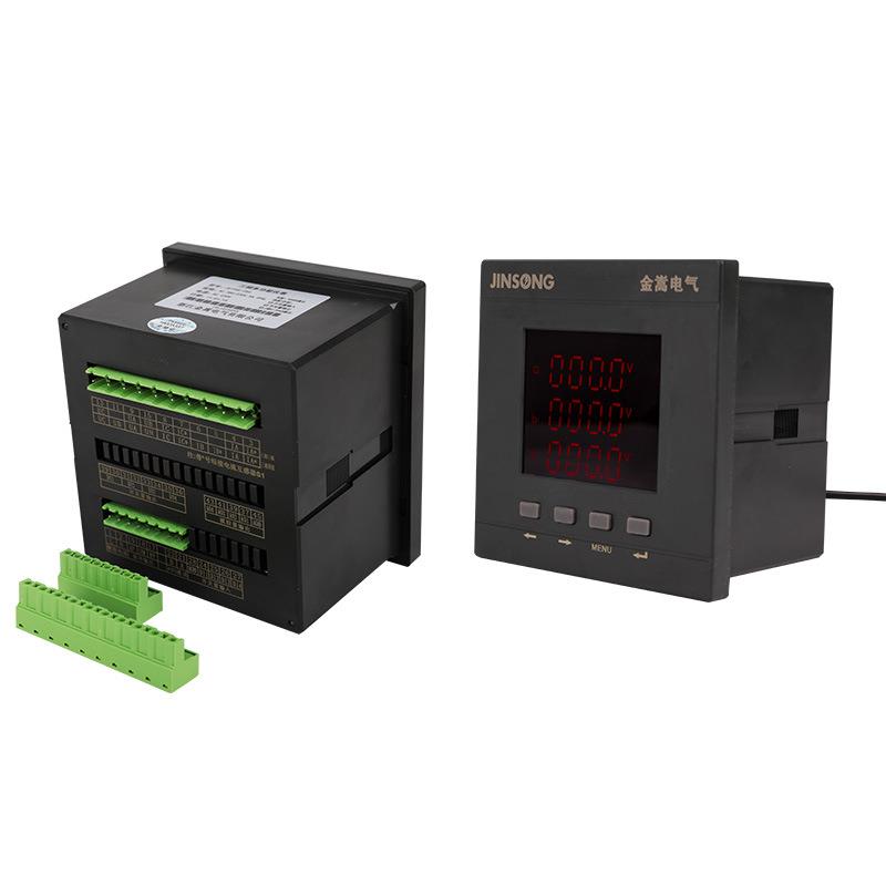 三相多功能电力仪表AC380V远程电表嵌入式安装电流电压功率组合表图片