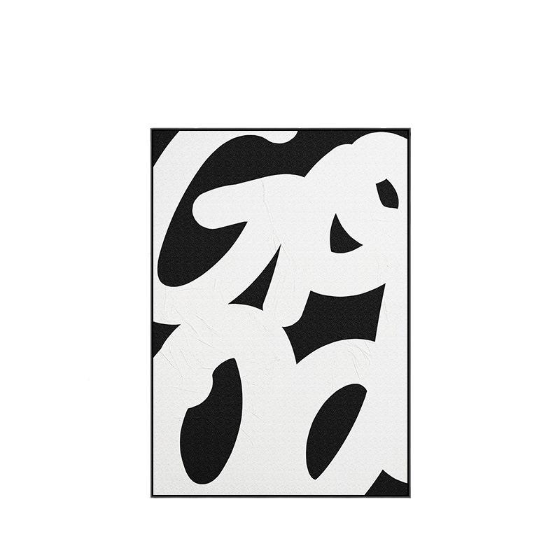 北欧画黑白极简沙发背景墙装母饰kk514画字艺术画客厅挂抽象落地