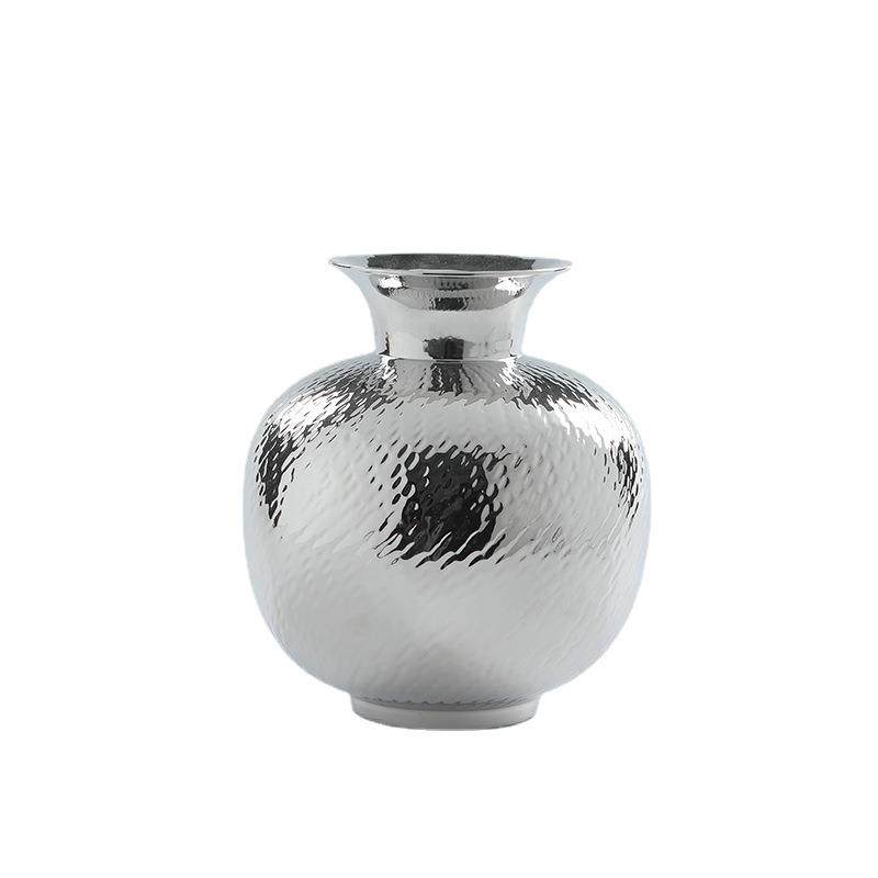 新中式陶瓷花瓶插花摆件创意现代客厅酒柜玄关电镀花器家居装饰品,橡塑材料及制品,工业陶瓷,淘宝优惠券,粉丝福利购,淘宝优惠卷