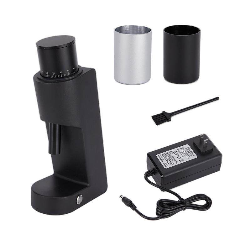 电动手冲磨豆机38mm六星锥刀无极调粗细直落零残粉电动咖啡研磨机