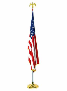 8ft铝合金旗杆套装室内会议8英尺旗杆厂家