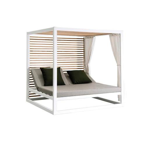 户外铝合金躺床度假村酒店休闲阳光房民宿露天泳池防水防晒躺椅