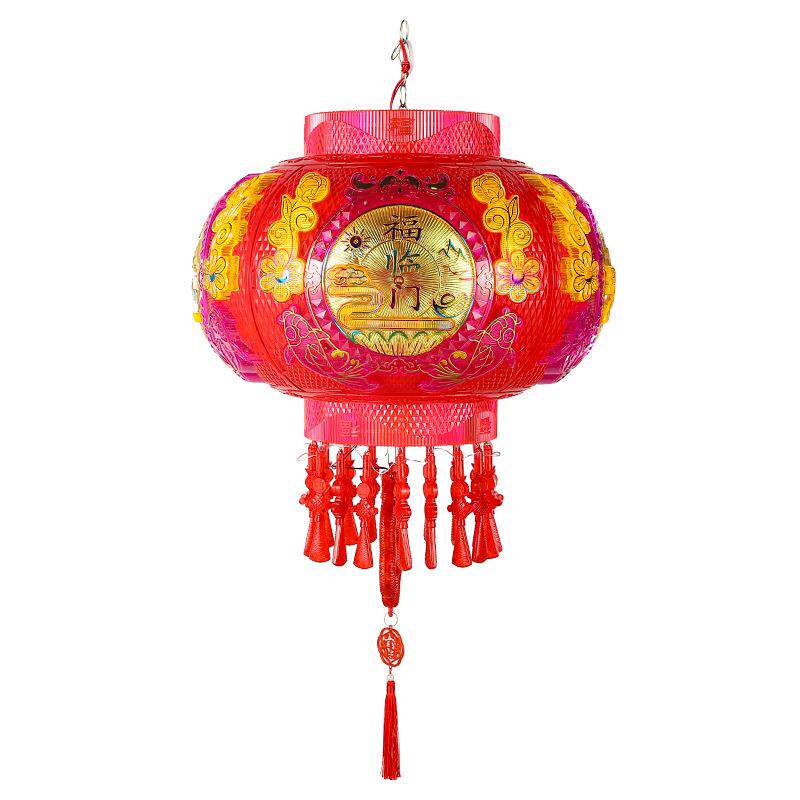 灯新款大红BAM灯笼灯吊电动转春节新年七彩led马灯厂家旋走灯笼