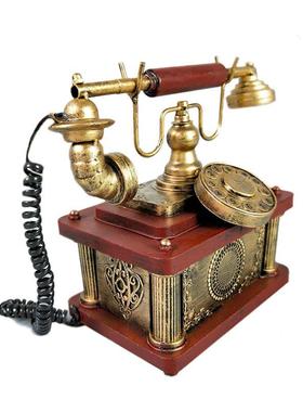 欧式复古怀旧老式铁艺听筒加油机电话机模型摄影道具装饰创意摆件