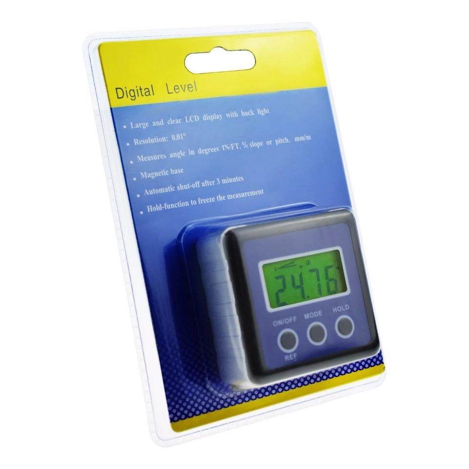 3键数显倾角仪倾角盒量角器角度仪水平尺角度尺坡度仪水平仪带磁