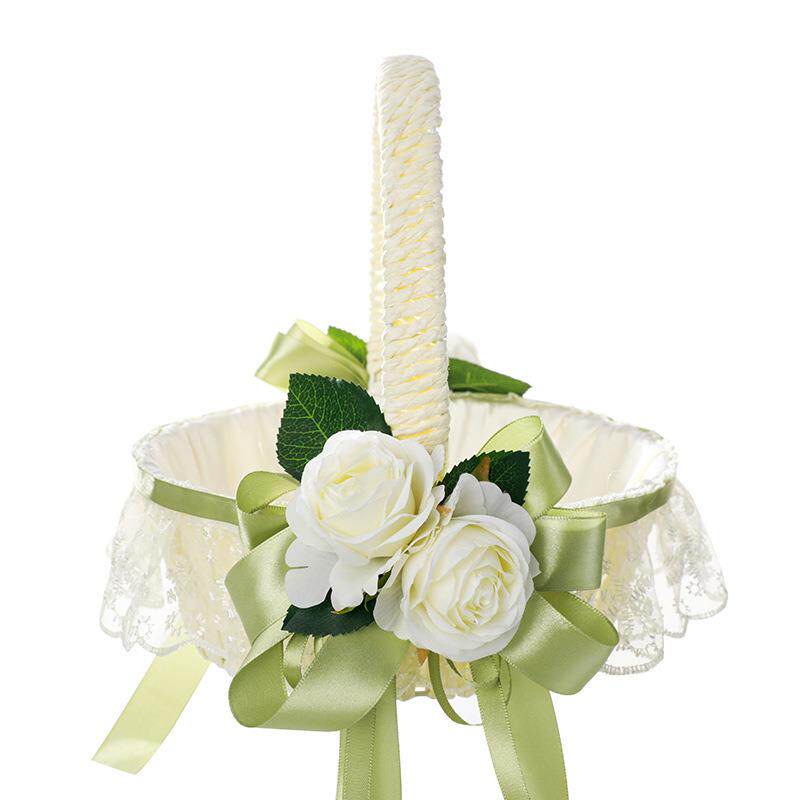 新款西婚装庆婚礼撒花花篮真仿玫瑰花饰蝴蝶结5798-580白式色手提,节庆用品/礼品,陪嫁用品套装,淘宝优惠券,粉丝福利购,淘宝优惠卷