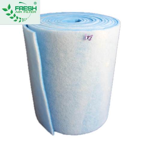 高密度车间过滤喷烤漆房通风设备喷胶棉除尘加厚初效蓝白过滤棉