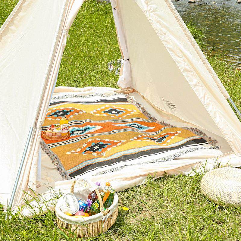 第印安发毯ins露营波西沙米亚野营线毯房车户外盖卷Al-001毯蛋桌,床上用品,休闲毯/毛毯/绒毯,淘宝优惠券,粉丝福利购,淘宝优惠卷