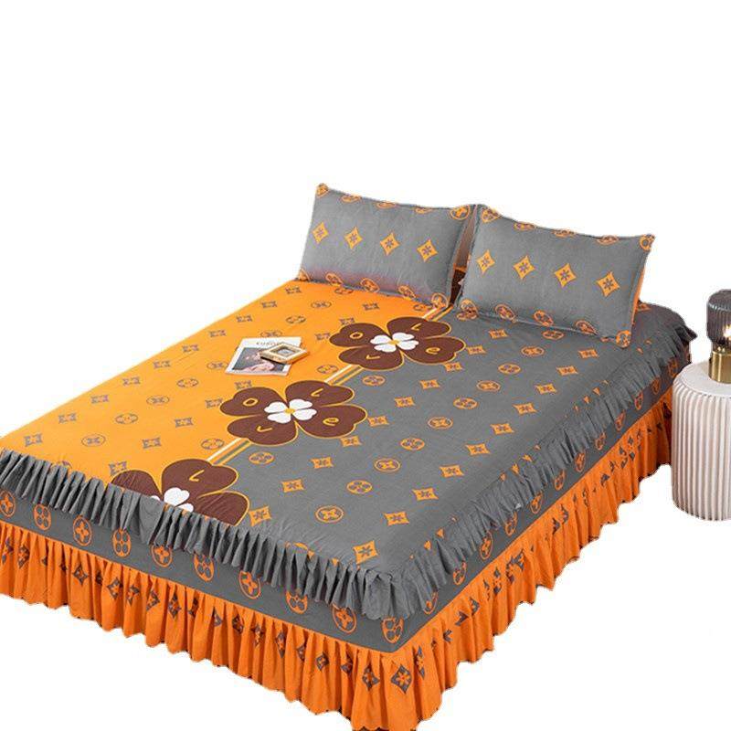 床罩床三件套555555韩式花护边1床盖床笠床套件套1.5米裙.8床2.0,床上用品,床品套件/四件套/多件套,淘宝优惠券,粉丝福利购,淘宝优惠卷