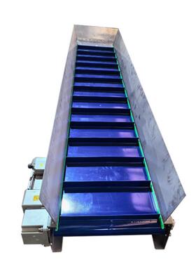 带输送送料上料输送带皮生物粒挡板式裙JEW边爬坡皮带提升机颗机