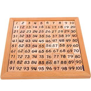 蒙台蒙特梭利蒙氏早教734数学教具-10连续板儿童1玩数数木制积0木
