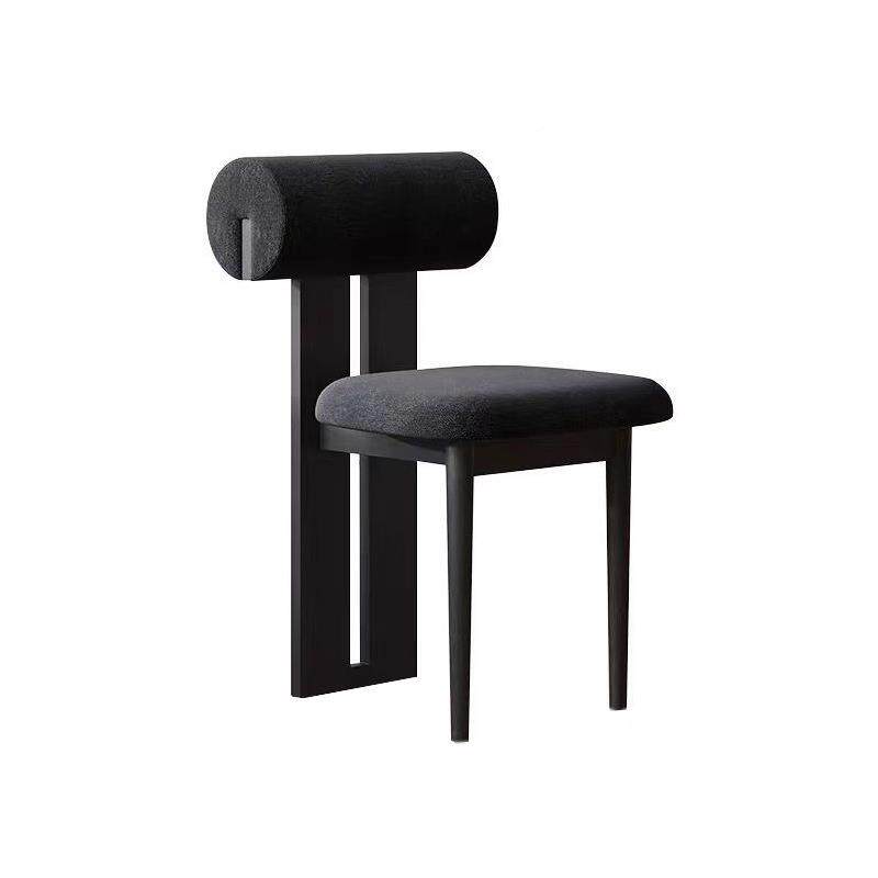 实木餐河河马椅椅椅设靠背餐椅计师椅子中古侘寂风马椅子源头厂家