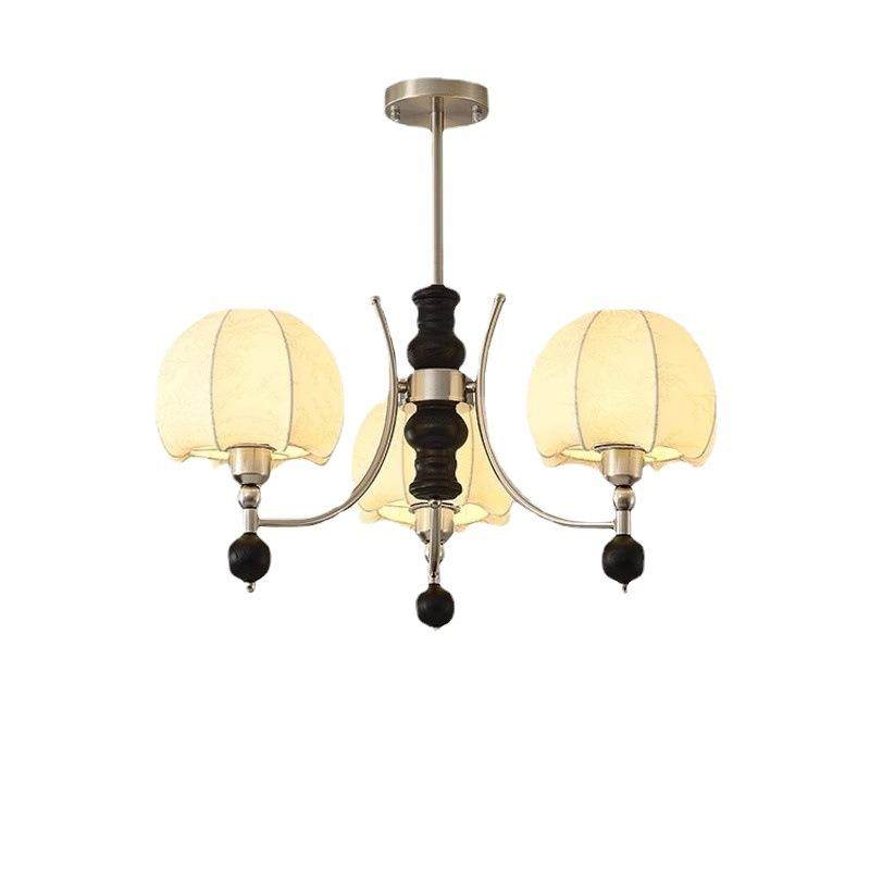 美式复古卧室吊灯中古南洋风高级感实木侘寂客厅餐厅书房布艺灯具,家装灯饰光源,智能吊灯,淘宝优惠券,粉丝福利购,淘宝优惠卷